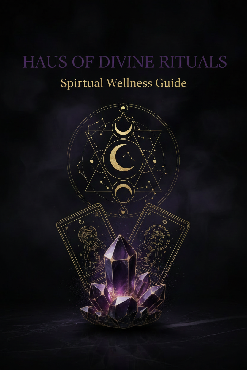Spiritual Wellness Guide Cover - Dark Purple Font